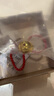 六福珠寶七夕禮物 黃金轉(zhuǎn)運(yùn)珠曼陀羅花園足金硬金藍(lán)寶石串珠單顆 約0.79克 曬單實(shí)拍圖