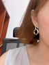 Jay 2025新款設(shè)計(jì)菱形耳環(huán)女耳飾七夕情人節(jié)禮物送女友 曬單實(shí)拍圖