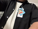 大嘴猴（paul frank）短袖襯衫男夏季涼感襯衫時尚潮流襯衫男休閑襯衣男 黑色 XL 曬單實拍圖