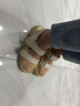 73Hours女鞋慵懶調(diào)調(diào)2024夏季新品純色厚底魔術(shù)貼一字拖 米白 37 曬單實(shí)拍圖