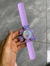 奴風(fēng)旋轉發(fā)光啪啪圈庫洛米拍拍卷尺手環(huán)女孩陀螺手表玩具兒童開(kāi)學(xué)禮物 紫色【庫洛米】旋轉發(fā)光啪啪圈 曬單實(shí)拍圖