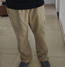 柏樂迪夏季13初中學(xué)生薄款工裝褲子12歲15青少年男孩16大童直筒休閑長褲 29033卡其  高品質(zhì) 170 XL 125-140斤左右 曬單實拍圖