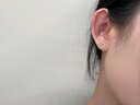 七抒醫用鈦合金養耳洞耳釘女插針款耳飾鈦鋼耳蝸耳骨釘防過(guò)敏鋯石耳環(huán) （插針款）粉色鉆【6MM單只】 其他桿粗桿長(cháng)備注 曬單實(shí)拍圖