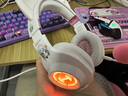 漫步者（EDIFIER）HECATE G2pro頭戴式游戲耳機電競7.1聲道降噪麥克風電腦臺式網(wǎng)課辦公fps耳麥帶聲卡線控USB禮物男 【霧光粉貓耳版】小金標無損解碼 可拆貓耳 曬單實拍圖