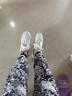 愛步（ECCO）25年夏季新款厚底休閑板鞋 街頭球鞋女鞋272813 白色/灰白色38 曬單實(shí)拍圖