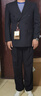 CULTUM可機洗抗皺免燙西裝套裝男通勤休閑雙排扣商務(wù)職業(yè)西服套裝 純黑色單西 52 B 曬單實(shí)拍圖