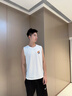 名創(chuàng)優(yōu)品（MINISO）男士無(wú)袖背心2025新款夏季冰絲涼感UPF50+防曬坎肩運(yùn)動(dòng)跑步馬甲男 白(浮光筆刷胸標(biāo))+冰川藍(lán)(飛揚(yáng)筆刷胸標(biāo)) XL /180(不起球不掉色) 曬單實(shí)拍圖