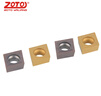 ZOTO 四方形數(shù)控車床刀片外圓內(nèi)孔車刀桿刀具硬質(zhì)合金刀粒 不銹鋼件 CCMT09T304-M(ZX25) （一盒10片）  曬單實(shí)拍圖