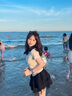 麓格立  短袖女正肩純棉t恤女士夏季女裝修身潮流辣妹顯瘦上衣夏季服裝 淺灰短袖女 XL 【建議105-115斤】 曬單實(shí)拍圖