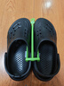 crocs卡駱馳貝雅洞洞鞋沙灘鞋|10126 黑色-001 41/42(260mm)  曬單實(shí)拍圖