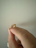 周六福（ZLF）  黃金戒指女款5G足金活口指環(huán)金珠素金百搭尾戒 計價 13號 - 2.08g 曬單實拍圖