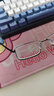 依視路（ESSILOR） 鉆晶系列高清耐磨防藍(lán)光近視薄鏡片配度數(shù)眼鏡架男女鏡框 鈦+金屬-全框-4004BK-黑色 鏡框+依視路膜巖高清1.60現(xiàn)片 曬單實拍圖