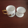 京峰閣 茶具茶杯 高檔羊脂玉瓷家用送禮陶瓷水杯辦公杯茶水分離泡茶杯 海川杯-悅心孔雀 曬單實(shí)拍圖
