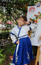 愛(ài)寶適兒童漢服表演男女童國學(xué)服春秋中國風(fēng)學(xué)生古裝三字經(jīng)古裝團體服 云飛鶴 110 cm【建議身高100-110cm】 曬單實(shí)拍圖