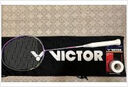 威克多（VICTOR）神速系列 羽毛球拍 超輕 耐磨舒適防滑速度型增加揮速進(jìn)階級  單 單拍+手膠 5U/G5 已穿線(中磅23-25) 曬單實(shí)拍圖