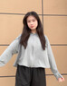 森用防曬衣女夏季防紫外線防曬服冰絲涼感透氣寬松戶外騎車連帽防曬衫 黑膠帽檐款（遠(yuǎn)山灰） 均碼 【80-160斤】 曬單實拍圖