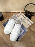 雅格獅丹（Aquascutum）男鞋2025夏季新款男士休閑板鞋真皮小白鞋透氣增高鞋 白色 38 -適合運(yùn)動(dòng)鞋39碼 曬單實(shí)拍圖