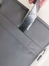 普思圖（PUSITU）手提電腦包男女通用薄款皮膜電腦包印制logo筆記本電腦包單肩 深灰色 15英寸 曬單實拍圖