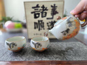 瀾春江柿子貓汝窯功夫茶具套裝手抓壺家用辦公室蓋碗茶壺茶杯套裝伴手禮 柿子貓米黃汝窯葫蘆手抓1壺2杯 【高檔禮盒裝】 曬單實拍圖