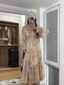 斐莉玥桔梗法式連衣裙女2025春夏溫柔風(fēng)獨(dú)特絕美雪紡碎花海邊度假長(zhǎng)裙子 碎花 S (96斤-110斤) 曬單實(shí)拍圖