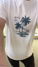 TEEK重磅水柔棉短袖t恤男裝 青少年夏季男生上衣服高中生休閑夏裝體恤 HAT88白色 XL 曬單實拍圖