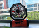 RURE【德國(guó)】充電式電風(fēng)扇大容量戶外風(fēng)扇露營(yíng)垂釣便攜大風(fēng)力LED照明循環(huán)家用usb辦公室桌面學(xué)生宿舍 活力橙丨遙控版丨兩萬(wàn)毫安丨四檔風(fēng)速 可定時(shí)丨三檔燈光調(diào)節(jié)丨上下左右搖頭丨立/掛/提三用 曬單實(shí)拍圖
