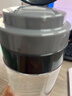 希諾（HEENOOR） 雙層PC塑料杯 透明隔熱水杯 男女士泡茶水杯子 便攜戶(hù)外 車(chē)載杯 XN-8076 淺灰色- 530ml 曬單實(shí)拍圖