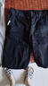 夏季新款五分工裝短褲男士運動(dòng)休閑直筒潮流純色沙灘中褲大碼馬褲 17405黑色 32 【腰圍2尺5】 曬單實(shí)拍圖