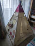 小斑鳩（little dove）兒童帳篷室內(nèi)游戲屋/男女孩ins印第安風(fēng)格玩具屋生日節(jié)日禮物 【順豐/京倉】蘑菇兔(加厚印花墊)帽子+串燈 曬單實(shí)拍圖