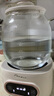 美的（Midea）花漾0膠水全玻璃全自動養(yǎng)生壺 辦公室多功能煮茶壺 燒水壺恒溫電熱水壺煮茶器花茶壺1L YS10B101 曬單實拍圖