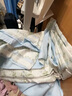 無印良品 HOMEA類全棉床上雙層紗四件套純棉床品被罩套200x230cm宿舍床單三件套 浪漫邂逅【A類母嬰級面料】 1.8m床單款四件套-被套200x230cm 曬單實拍圖