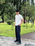 蕉下（beneunder）男士褲子夏季涼感透氣彈力立體錐形褲25新品CC925 漫暮黑 XL 曬單實(shí)拍圖