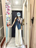 艾美琦美（AIMEIQIMEI）新款衣服女裝夏裝搭配2025年小個子氣質(zhì)顯瘦套裝休閑闊腿褲兩件套 套裝 S 曬單實拍圖
