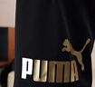 PUMA彪馬官方正品 新款兒童夏季針織短褲吸濕透氣彈力舒適 黑色90001 160 曬單實(shí)拍圖