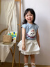可英 GOWINBABY女童短袖T恤韓式俏皮2025夏季時(shí)尚女孩卡通上衣甜美女寶洋氣套裝 藍(lán)色 110 cm 曬單實(shí)拍圖
