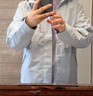 吉普（JEEP）沖鋒衣外套男女三合一可拆卸高級情侶夾克女登山服男衣服團(tuán)購 月光藍(lán) 女款【春秋款/無內(nèi)膽】 M (推薦90-105斤） 曬單實(shí)拍圖