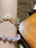 京蔻迪韓版時(shí)尚薰衣草浪漫紫水晶手鏈女閃閃五角星鋯石吊墜手環(huán)手串飾品 薰衣草紫色 薰衣草紫款五角星 曬單實(shí)拍圖
