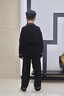 G.DUCKKIDS男童睡衣春秋款棉2025中大兒童家居服春季8長(zhǎng)袖9孩棉10兩件套裝12 黑色 313M口袋棉紗款 160 cm 建議身高155cm左右 曬單實(shí)拍圖
