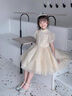 G.DUCKKIDS公主裙女童連衣裙白色紗裙蓬蓬裙兒童裙子幼兒園畢業(yè)典禮服演出服 2306白色【送普通皇冠】 110 110適合100-110cm年齡4-5歲 曬單實(shí)拍圖