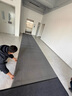 芮妙居pvc室外防滑墊戶外大門口地墊防地塑料c鏤空腳地毯浴室衛(wèi)生間廁所 熟膠特厚加密6毫米-紅色 90公分寬度×每一米長度單價(jià) 曬單實(shí)拍圖