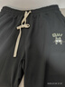 名創(chuàng)優(yōu)品（MINISO）重磅短褲男生夏季新款淺米色百搭透氣休閑運(yùn)動(dòng)中褲男 黑 3XL 曬單實(shí)拍圖