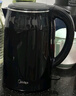 美的（Midea）電熱水壺開(kāi)水壺1.7L大容量0涂層燒水壺304不銹鋼雙層防燙無(wú)縫內(nèi)膽快速燒水 MK-SH17M301C 曬單實(shí)拍圖