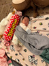 洽苒【日本】寶寶手套防抓臉嬰兒0-3個(gè)月6透氣護手套初生寶寶防抓粉黃綠3雙(冰絲網(wǎng)眼款)S(0-3歲-大空間，不小手發(fā)育) 曬單實(shí)拍圖