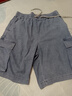森馬（Semir）【大促福袋】休閑中褲男女運(yùn)動短褲夏季寬松五分褲時尚褲子 男-B款牛仔中藍(lán) 【復(fù)古工裝風(fēng)】 L 曬單實拍圖