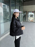 波司登輕薄羽絨服女短款90絨連帽菱格保暖外套B250135316 曬單實(shí)拍圖