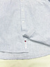 TOMMY JEANS【棉麻混紡】25新款夏季男裝休閑細(xì)條紋短袖襯衫外套20894 淺藍(lán)白條紋0A8 M 曬單實(shí)拍圖