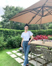 啄木鳥(niǎo)正肩短袖t恤女夏季2025新款寬松薄款內搭純色棉顯瘦上衣 白色 M 曬單實(shí)拍圖