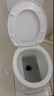農村旱廁陶瓷坐便器旱便馬桶老年人蹲坑蹲便器改座便器免沖直通式 特長(cháng)加高方口款+蓋板 曬單實(shí)拍圖