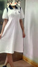 MEODpolo領(lǐng)連衣裙少女夏裝2024新款初中高中學(xué)生學(xué)院風(fēng)休閑T恤長(zhǎng)裙子 白色 XL 曬單實(shí)拍圖