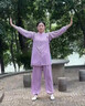 李寧（LI-NING）太極服男女夏季高端太極拳八段錦練功服中國風棉麻套裝透氣武術(shù)服 曬單實拍圖